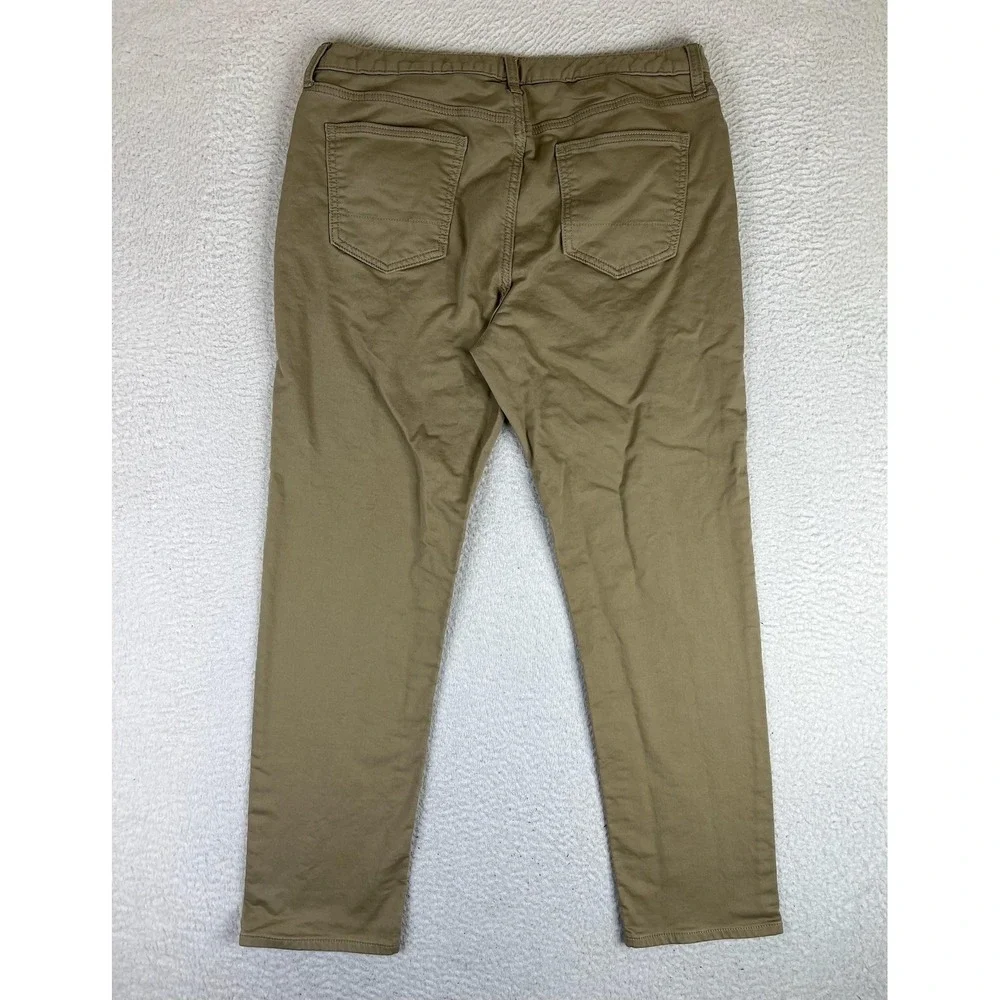 Banana Republic Travel‎ Jeans Mens 34x32 Khaki Athletic Tapered Stretch 599223
